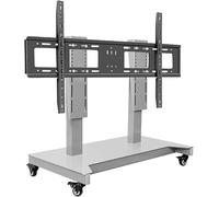 Supporto per TV motorizzato, supporto TV regolabile in altezza e montaggio a parete, carrello per TV mobile su ruote, sollevatore TV motorizzato, adatto per TV con profilo da 52 a 100 pollici (grigio