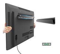 Supporto per TV per cartongesso, compatibile con la maggior parte delle TV da 22-55 pollici fino a 68 kg, facile installazione senza tasselli, componenti per il montaggio inclusi, con livella a bolla