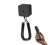 Supporto per TV Remote Storage - Organizer per telecomando antifurto per la schiena | Caddy per TV magnetica con cavo retrattile, montaggio sicuro per soggiorno e ufficio