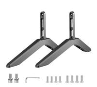 Supporto per TV, rialzo di altezza per televisore, supporto in lega di alluminio, base antiscivolo, design moderno, robusto, elegante ed elegante, per la casa, colore nero