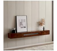 Supporto per TV sospeso da parete, elegante console multimediale con spazio per soggiorno e ufficio, design moderno, soluzione salvaspazio, facile installazione