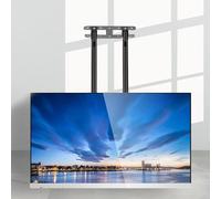 Supporto per TV - Supporto a soffitto a doppio braccio per LCD, regolabile in inclinazione, adatto a TV LED a schermo piatto e curvo da 60-100 pollici(H2M)