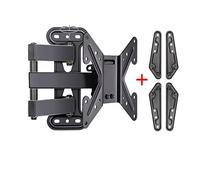 Supporto per TV Supporto per TV con Rotazione telescopica di 90° Sinistra e Destra Staffa per Montaggio a Parete Regolabile Mensola LCD Mensola TV