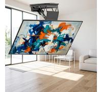 Supporto per TV - Supporto Per TV Da Soffitto Elettrico - Per Televisori Da 50-90 Pollici, Motorizzato Sollevamento TV Staffa, 0-85° Pieghevole, Montaggio A Soffitto Motorizzato Per TV
