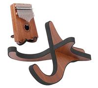 Supporto per Ukulele in Legno, Supporto per Pianoforte per Pollice Tappetino in Cotone EVA Antiscivolo Staccabile Staffa Verticale in Legno per Pianoforte per Pollice Ukulele