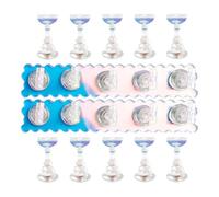 Supporto per unghie finte in acrilico riciclabile e PP sensazione realistica che consente una pratica dettagliata della manicure e un efficiente supporto per salone di mostra