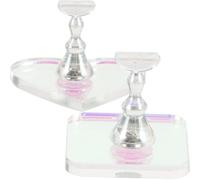 Supporto per Unghie in Acrilico per Pratica Nail Art, Base Magnetica | Smontaggio Rapido, Facile da Posizionare, per Esposizione e Smalto