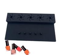 Supporto per unghie in silicone 2 in 1 in silicone con poggiapolsi | Contenitore per bottiglie per unghie con impronte digitali per la casa salon pedicure manicure