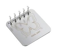 Supporto per unghie staccabili a forma di cuore con base in lega di gancio per manicure dimostrazione kit di pratica per unghie acriliche