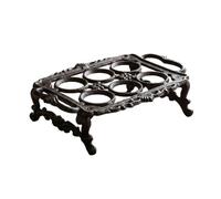 Supporto per uova per piano di lavoro, in ghisa, resistente, decorativo per fattoria, design durevole, resistente alla ruggine, funzionale per cucina, A