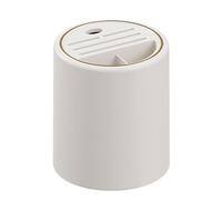 Supporto per utensili da cucina, Portautensili da appoggio for piano di lavoro, girevole a 360°, grande capacità, divisorio rimovibile, scolapiatti multicolore(White)