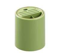 Supporto per utensili da cucina, Portautensili da appoggio for piano di lavoro, girevole a 360°, grande capacità, divisorio rimovibile, scolapiatti multicolore(Green)