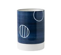 Supporto per utensili da cucina, Portautensili in ceramica con grande capacità, dipinto a mano, multicolore, vassoio di drenaggio, organizer for il piano di lavoro(B)