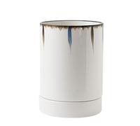 Supporto per utensili da cucina, Portautensili in ceramica con grande capacità, dipinto a mano, multicolore, vassoio di drenaggio, organizer for il piano di lavoro(A)