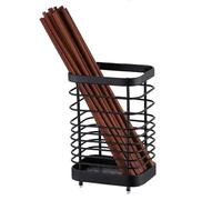 Supporto per utensili da cucina, Scolapiatti quadrato in acciaio inox for posate, coltelli e posate, multicolore, diverse misure(Black,M)