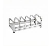 Supporto per Utensili da, style to 1, Argento, Colore Acciaio Inox | Salvaspazio, Ceppo Portacoltelli con Base Antiscivolo, Moderno, per Ristorazione