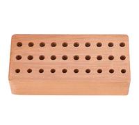 Supporto per utensili in legno per punzoni per cacciaviti, portaoggetti per utensili a 30 fori, portautensili per riparazioni in legno con design multiforo, dimensioni compatte