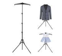 Supporto per vaporizzatore per abiti, appendiabiti, espositore telescopico | Supporto verticale per stirare vestiti per armadio camera da letto viaggio lavanderia casa appartamento residenza