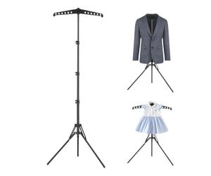Supporto per vaporizzatore per abiti, appendiabiti, espositore telescopico | Supporto verticale per stirare vestiti per armadio camera da letto viaggio lavanderia casa appartamento residenza