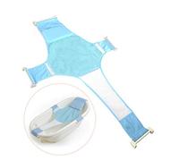 Supporto per vasca da bagno per bambini, rete di supporto regolabile per vasca da bagno antiscivolo, comodo sedile per vasca da bagno per neonati e bambini da 0 a 8 mesi (blu)