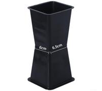 Supporto per vaso da fiori quadrato, base impermeabile, struttura stabile in plastica PP, montaggio a pressione, quattro misure, per fioristi, mazzi fai da te, composizioni da tavolo (nero medio