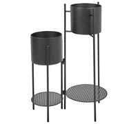 Supporto per vaso da interno in metallo nero per piante Ulmus