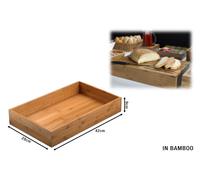 Base Vassoio Asia Bamboo da 42x28 cm Leone | Supporto Buffet Hotel