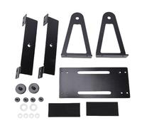 Supporto per ventola da scrivania per PC, supporto per ventola multiuso girevole a 360 gradi per ventole per computer da 120 mm 140 mm, supporto per staffa ventola regolabile in (Black)