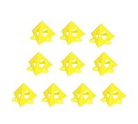 Supporto per verniciatura in plastica 10pcs dispositivo di lavorazione del legno giallo con cono riser per il telaio fotogramma mobile a portaoggetti a cavallo di vernice