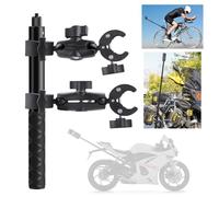 Supporto per Videocamera,Accessorio per insta360 x4,Rotazione di 360 Gradi,Regolabile,Per Insta 360 x3 Kit Moto,per Moto/Supporto per Morsetto per Tubo Compatibile per Insta360 X4,X3/X2/One RS/Ace Pro