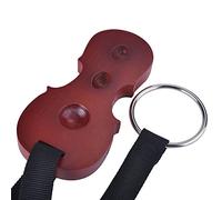 Supporto per violoncello in legno massello, antiscivolo, a forma di violoncello, con 3 fori, colore rosso