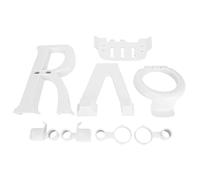 Supporto per visore VR, supporto universale per display VR e stazione di montaggio per controller, staffa a forma di V in ABS per 2, Go, Rift S, Vive, Valve (Bianca)
