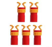 Supporto per viti in plastica rossa e gialla per cacciaviti con manicotto di fissaggio sicuro per evitare cadute e migliorare la sicurezza nelle attività in officina, rosso e giallo, 2 pezzi (5 pezzi)