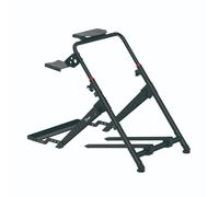 Supporto per volante per simulatore da corse Ranqer Racing Wheel - Adatto per Logitech e Thrustmaster - Regolabile - Compatibile con la maggior parte dei volanti, pedali e cambi - In acciaio - Nero