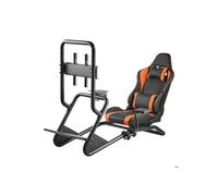 Supporto per Volante per Simulatore di Guida con Cockpit-Duoku-Compatibile con i Pedali Logitech G25-G27-G29-Supporto per Schermo