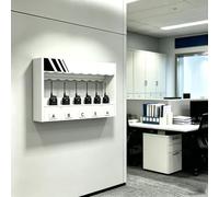 Supporto per Walkie Talkie Organizer da parete per radio bidirezionali di livello industriale, supporto per walkie-talkie a 1/2/3/4 ripiani per pattuglie di sicurezza, cantieri edili