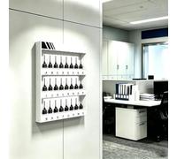 Supporto per Walkie Talkie Organizer da parete per radio bidirezionali di livello industriale, supporto per walkie-talkie a 1/2/3/4 ripiani per pattuglie di sicurezza, cantieri edili
