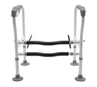 Supporto per WC da 150 kg, con manici antiscivolo, corrimano per WC, per persone incinte ferite