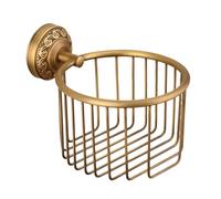 Supporto per WC in - Rullo di montaggio a parete antico, accessorio da bagno rustico resistente, struttura in metallo massiccio con facile installazione | Distributore di carta decorativo per