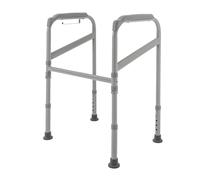 Supporto per WC per anziani, regolabile in altezza, 65 - 86 cm, capacità di carico 200 kg, robusto aiuto per il sollevamento del WC, senza fori