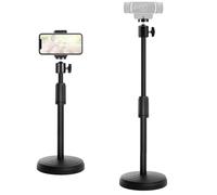 Supporto per webcam da scrivania, treppiede per webcam con supporto per telefono, supporto per webcam Logitech C920 C922 C925e C922x C930e C930 C615 e BRIO