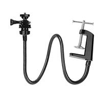 Supporto per webcam, supporto per webcam con braccio flessibile a collo di cigno e morsetto, adatto per webcam C920, C922, C930