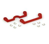 Supporto Perni Braccetti in Ergal per Dominus TR Arancione | Materiale Ergal, Colore Arancione, Include Clip di Fissaggio, Compatibile Dominus TR, Set da 2 Pezzi