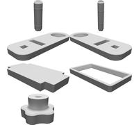 Supporto Perno Passante per Tacx CycleMotion Stand Bici 12x100 142 Freno