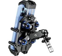 Supporto pertelefono moto antiurto estabile Supporto Per Cellulare Da Forcella Anteriore Per Moto Con Ammortizzatore, Blocco Di Sicurezza Della Velocità, Supporto Per Cellulare Da Moto