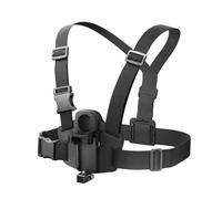Supporto pettorale regolabile per Insta360 X5, imbracatura sicura per action camera, sport e avventure all'aria aperta.