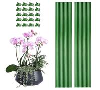 Supporto Piante Da Giardino | Bastoncini Sostegno Con Morsetti | Supporti per Steli Morsetti Fissaggio Riutilizzabili per Fiori Peonie Verdure Pomodori Fragole Orchidee