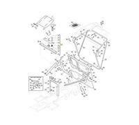 Supporto piastra molle sedile ORIGINALE STIGA trattorino tagliaerba 384394751/1