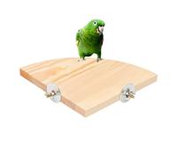 Supporto Piattaforma Posatoio Per Uccelli, Piattaforma Di Stazione Di In Legno Per Pappagallo, Piattaforma Di Salto D'angolo A Forma Di Ventaglio Giocattolo Da Masticare, Perfetto Per Pappagallo,