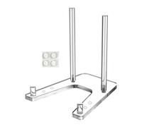 Supporto piatto - Supporto per display trasparente regolabile in acrilico trasparente, multiuso - Organizer da scrivania, supporto compatto | Tablet Phone Immagine cartoline, album Shelf Artwork